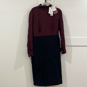 Ted Baker long sleeve midi dress